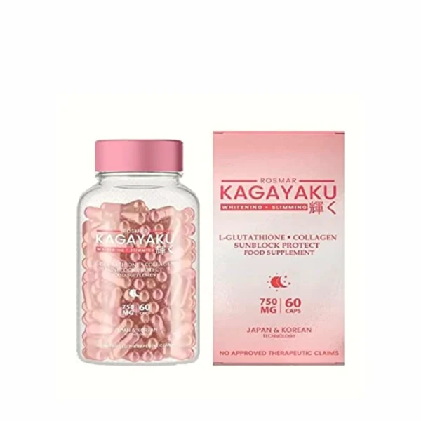 ROSMAR Kagayaku Gluta and Collagen, 60 Capsules