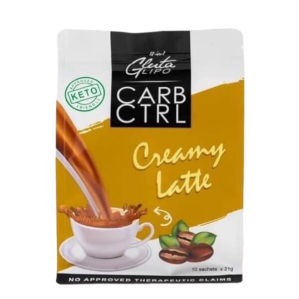 Gluta lipo Carb Ctrl Creamy Latte, 10 Sachets