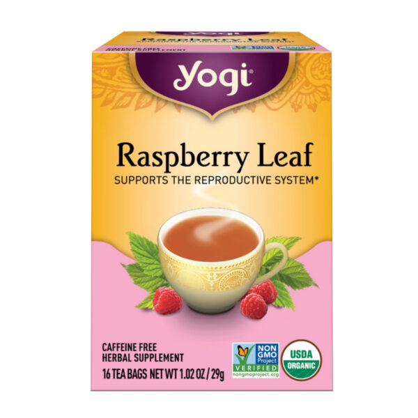 Yogi Tea, Raspberry Leaf, Caffeine Free, 16 Tea Bags