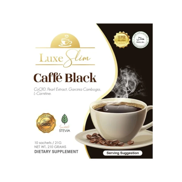 Luxe Slim Caffe Black, 21g x 10 sachets