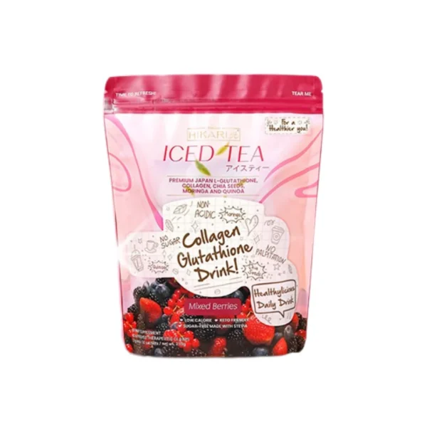 HIKARI ICED TEA MIXED BERRIES, 21G X 10 SACHETS