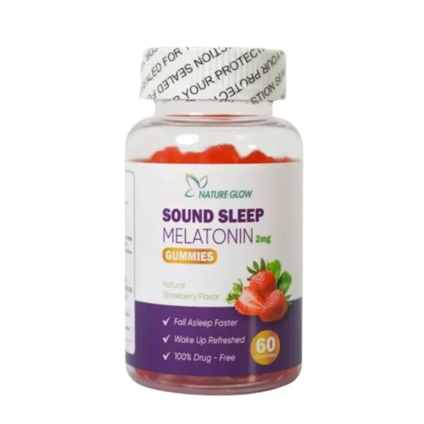 NATURE GLOW Sleep Melatonin 2mg, 60 Gummies