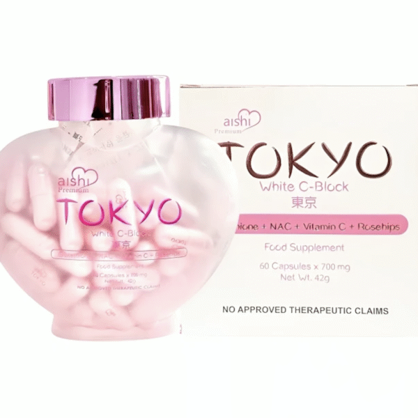 Aishi Tokyo White C-Block, Japan Glutathione, 60 capsules