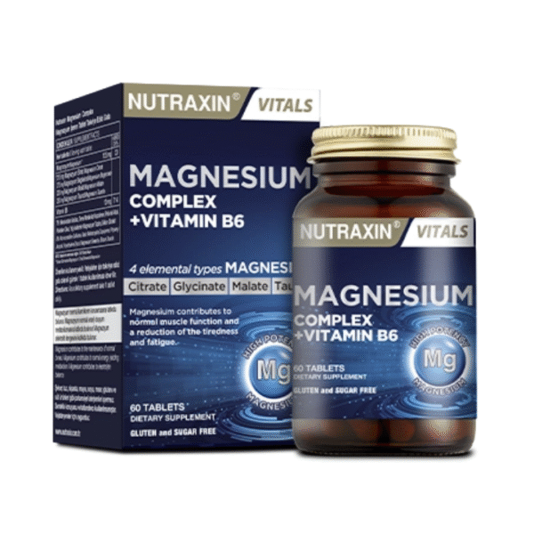 Nutraxin Magnesium Complex + Vitamin B6, 60 tablets