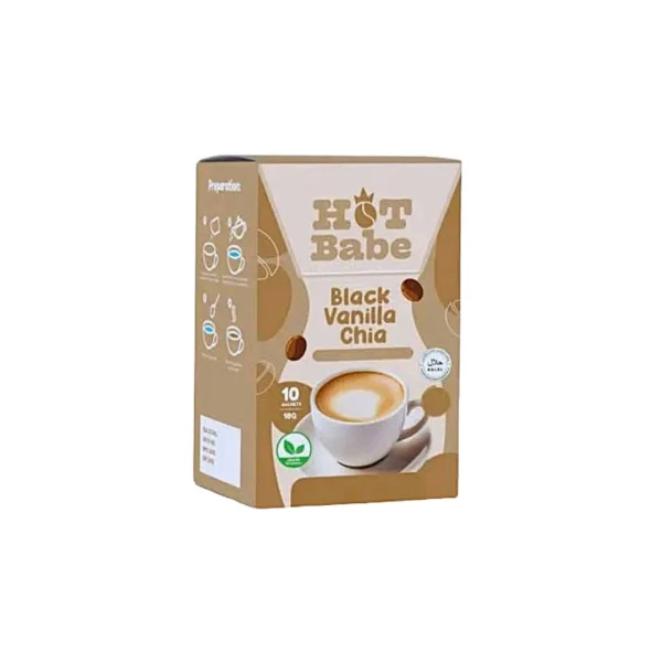 Hot Babe Black Vanilla Chia, 10 Sachets