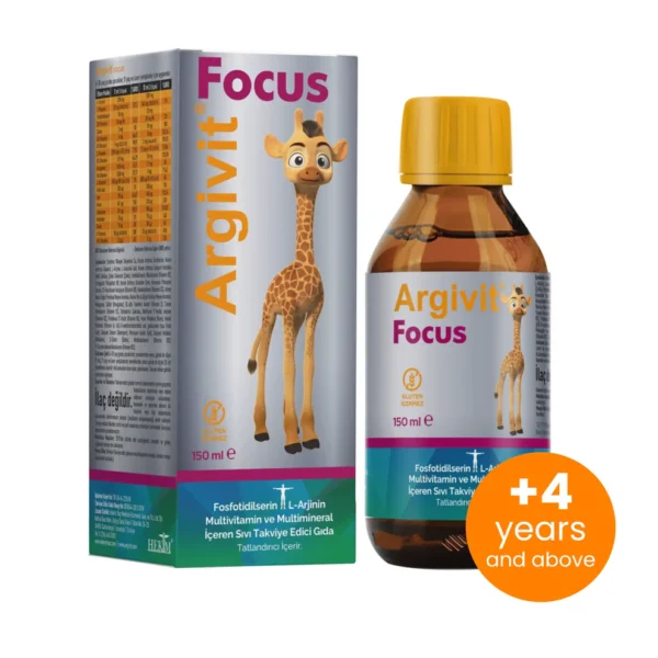 Argivit Focus Syrup 150 ml, +4 Years Old