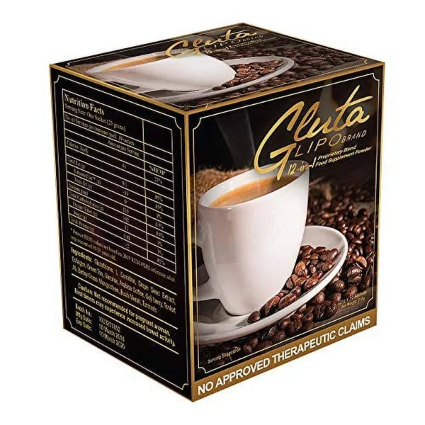 GlutaLipo 13 in 1 Detox Slimming Coffee Mix, 10 Sachets