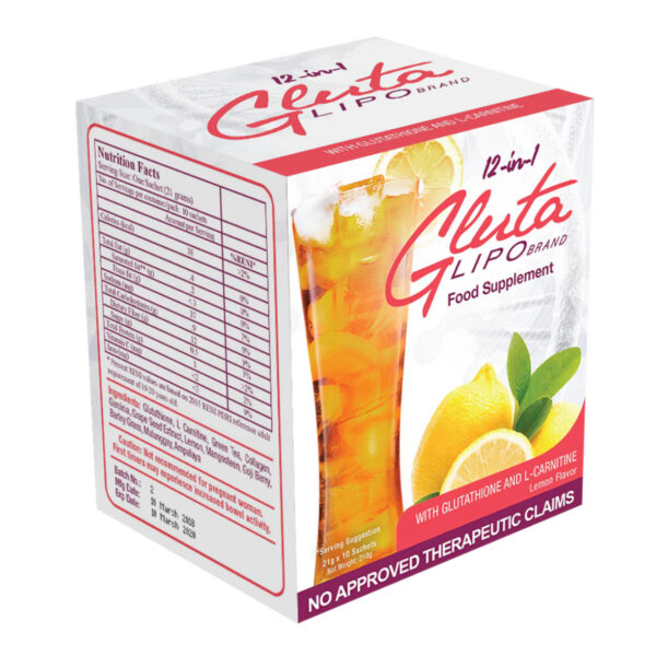 12in1 Glutalipo Juice for Weight Loss, 10 Sachets