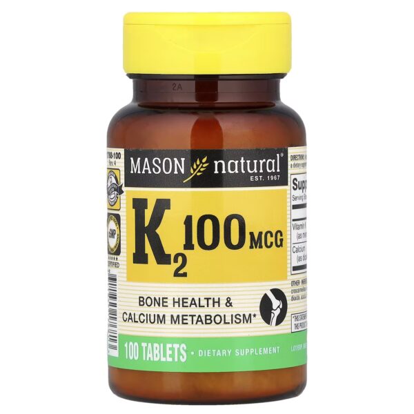Mason Natural Vitamin K2, 100 Tablets