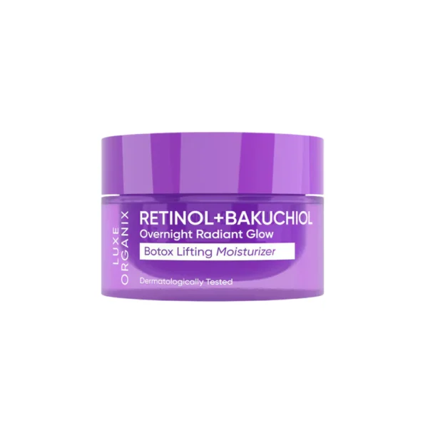 Luxe Organix Retinol + Bakuchiol Overnight Radiant Glow Botox Lifting Moisturizer, 50g