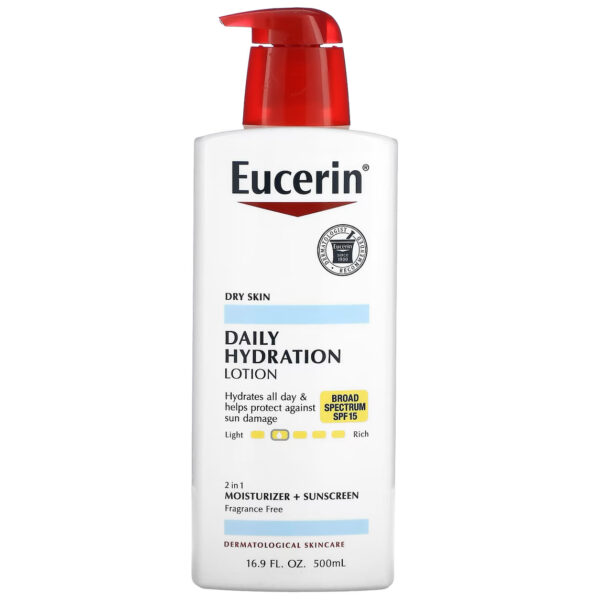 Eucerin Daily Hydration Lotion with SPF 15, 500ml