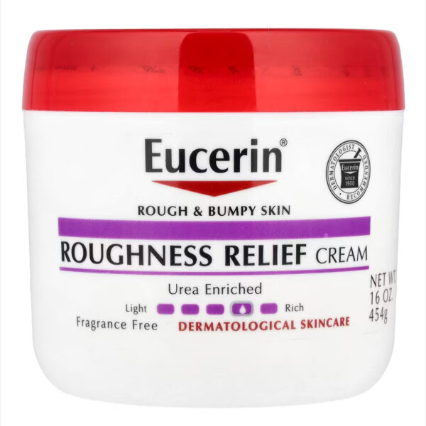 Eucerin Roughness Relief Cream, Fragrance Free, 454 g