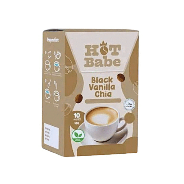 Hot Babe Black Vanilla Chia, 10 Sachets
