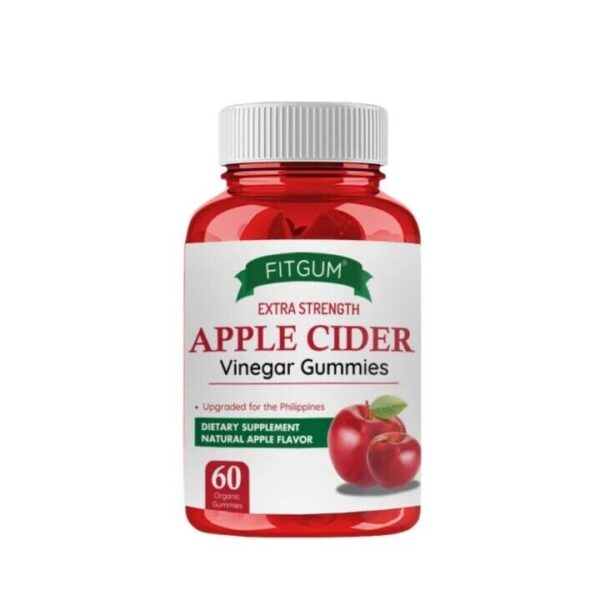 FITGUM Extra Strength Apple Cider Vinegar, 60 Gummies