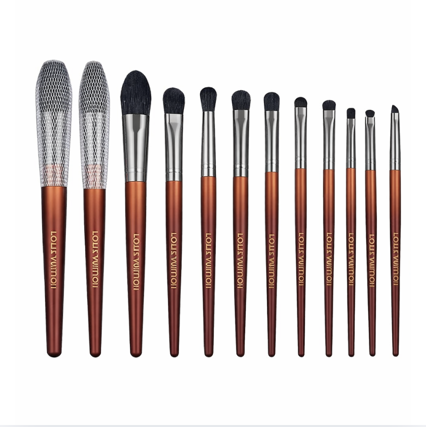 Lou.is Vui.tton Luxury Makeup Brush Set with Storage Case