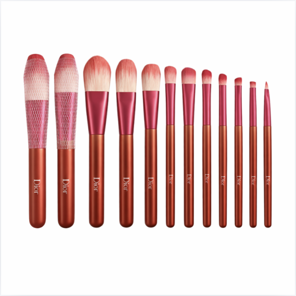 Dior Dark Rose Pink Luxury Makeup Brush Set